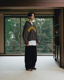 Applique Zip-Up Washed Hoodie