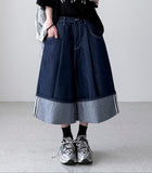 Non-Fade Roll-Up Bermuda Denim