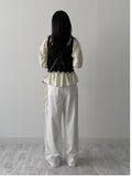 Punching See-through Knit Vest