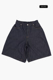 Rixen raw denim bermuda pants