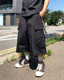 Nylon Cargo Pocket Bermuda Pants