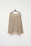 (W) Teddy Fringe Knit