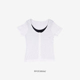 Belly Dot Layered Cardigan