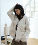 Sarah Tassel Tweed Cardigan