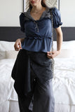 Miju knit wrap skirt
