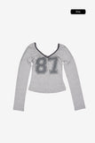 Calvia number crop tee
