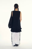 Frill lace track pants