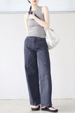 Bolt pin tuck wide pants
