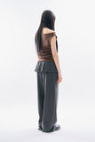 Thira stripe 2-way tee