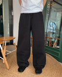 Wide leg denim pants