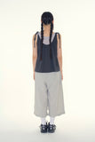 Pie check capri bermuda pants