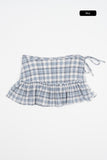 Chica frill check wrap skirt