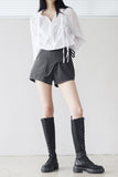 Ohi Layered Wrap Skirt Pants