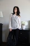 Diagonal Net Long Knit