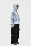 (W) Mush Striped Zip Hoodie