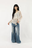 Bohemian Lace Wide Denim
