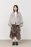 (W) Netty Checked Skirt