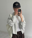 Stripe String Hood Jumper