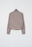 (W) Leaf Striped Shirt
