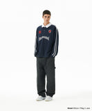 TRACK COLLAR SWEATSHIRT