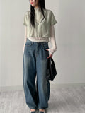Shubi See-Through Half Blouse