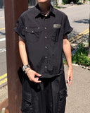 Gotham Rivet Patch Short Sleeve Shirt