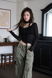 Holic See-Through Scarf Tee