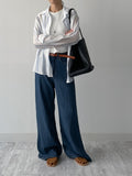 Torre Stripe See-Through Loose Fit Shirt