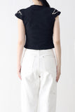 Lenna shoulder zipper t-shirt