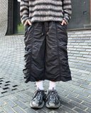 Nylon Shirring Bermuda Pants