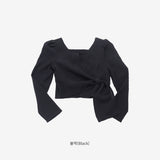 Lumos Twist Puff Blouse