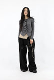 Eco shirring cardigan