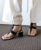 T-Strap Flip Flops Heel