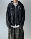 Vintage Damage Hooded Zip-Up
