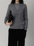 Premium Whole Garment Warming Round & V Cardigan
