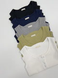 Waffle Button Sleeveless