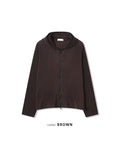 Record Pleats Zip Hoodie