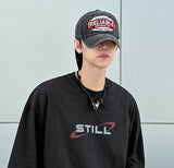 Patch dying ball cap