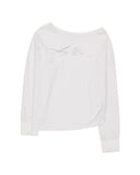 ONE-SHOULDER LONG SLEEVE T-SHIRT