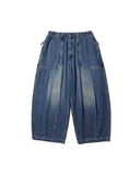 Fatigue Denim Balloon Pants