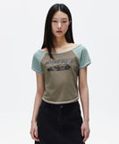OFF SHOULDER RAGLAN TEE