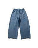 [AG] Wide Curved Denim Pants