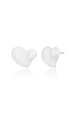 Tilted Heart Earrings
