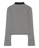 CUFFS COLLAR CARDIGAN T-SHIRT