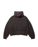 Applique Zip-Up Washed Hoodie