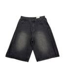 Side Tuck Bermuda Denim