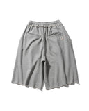 【ANGLAN x HEKA】Raw Edge Sweat Half Pants