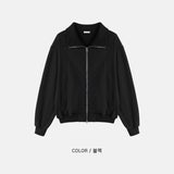 Dux Curved Collar Zip Up