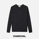 Snap Slim Henley Top