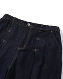 [AG] Long Tuck Wing Balloon Denim Pants